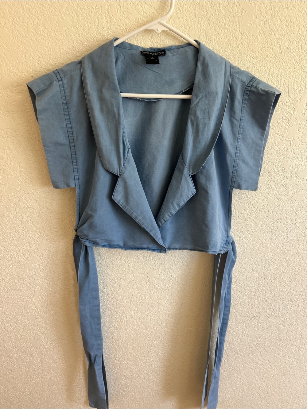 Thread Story Crop Top with Ties